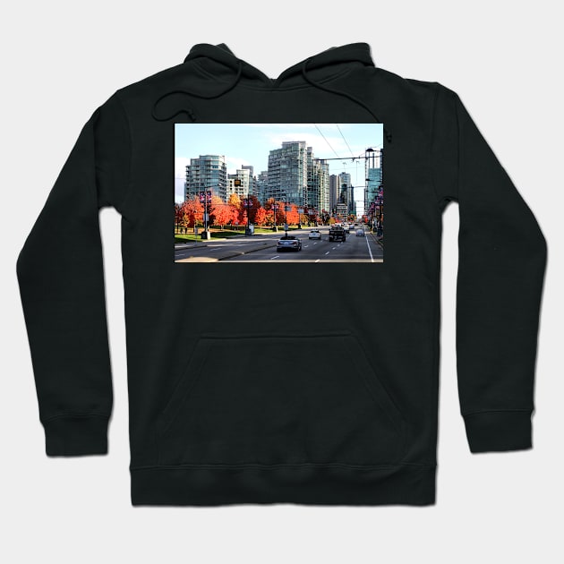 Autumn in Downtown Vancouver, Canada Hoodie by Carole-Anne